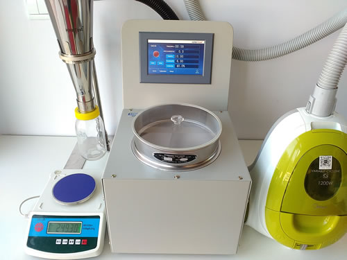 510-58 Special particle size distribution analyzer-air jet sieve for plastic materials N6-PA polyamide fiber (nylon)